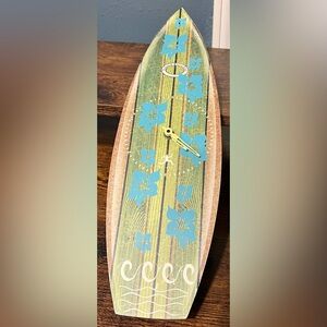Infinity Island Paradise Surfboard Analog Batteries Operated Wall Clock